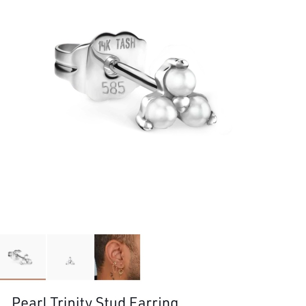 Maria Tash Gold Trinity Earring